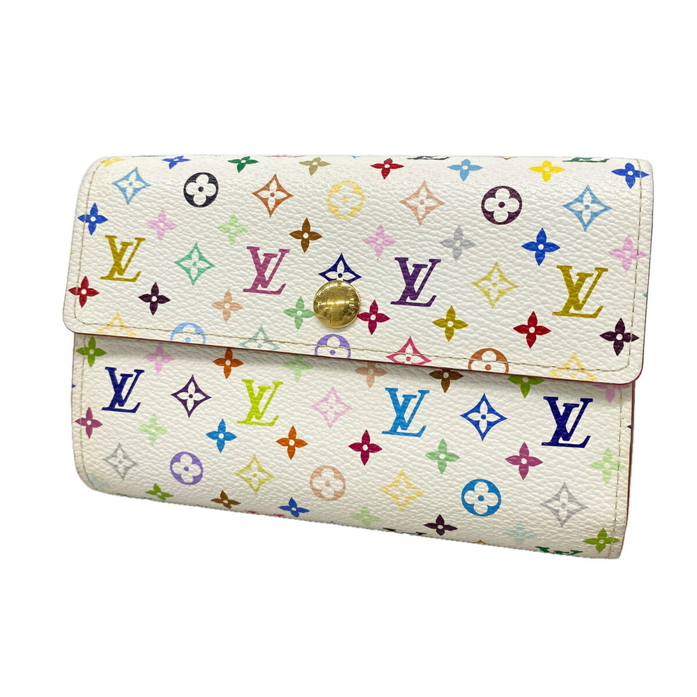 Louis Vuitton Tri-fold Wallet Monogram Multicolor Portefeuille Alexandra M600...